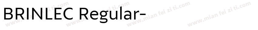 BRINLEC Regular字体转换